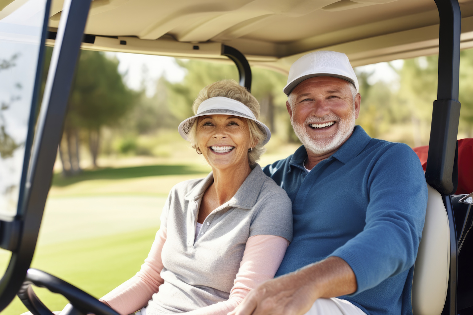picture of veterans playing golf