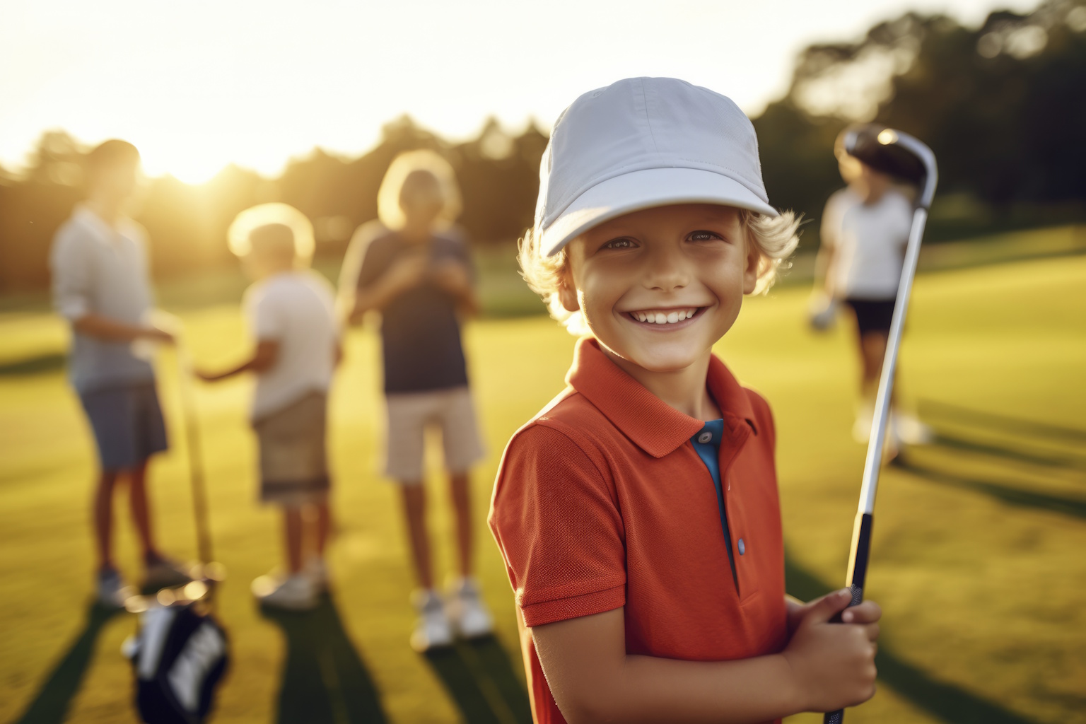 picture of kids playing golf